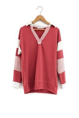 Altar'd State Colorblock Rugby Stripe Oversized Pullover Top Size XS